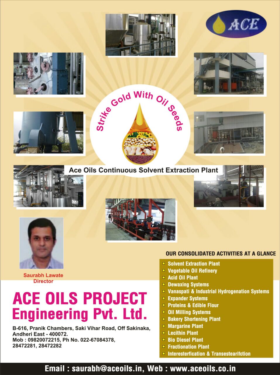 ACE Oils Project Engineering Pvt. Ltd.