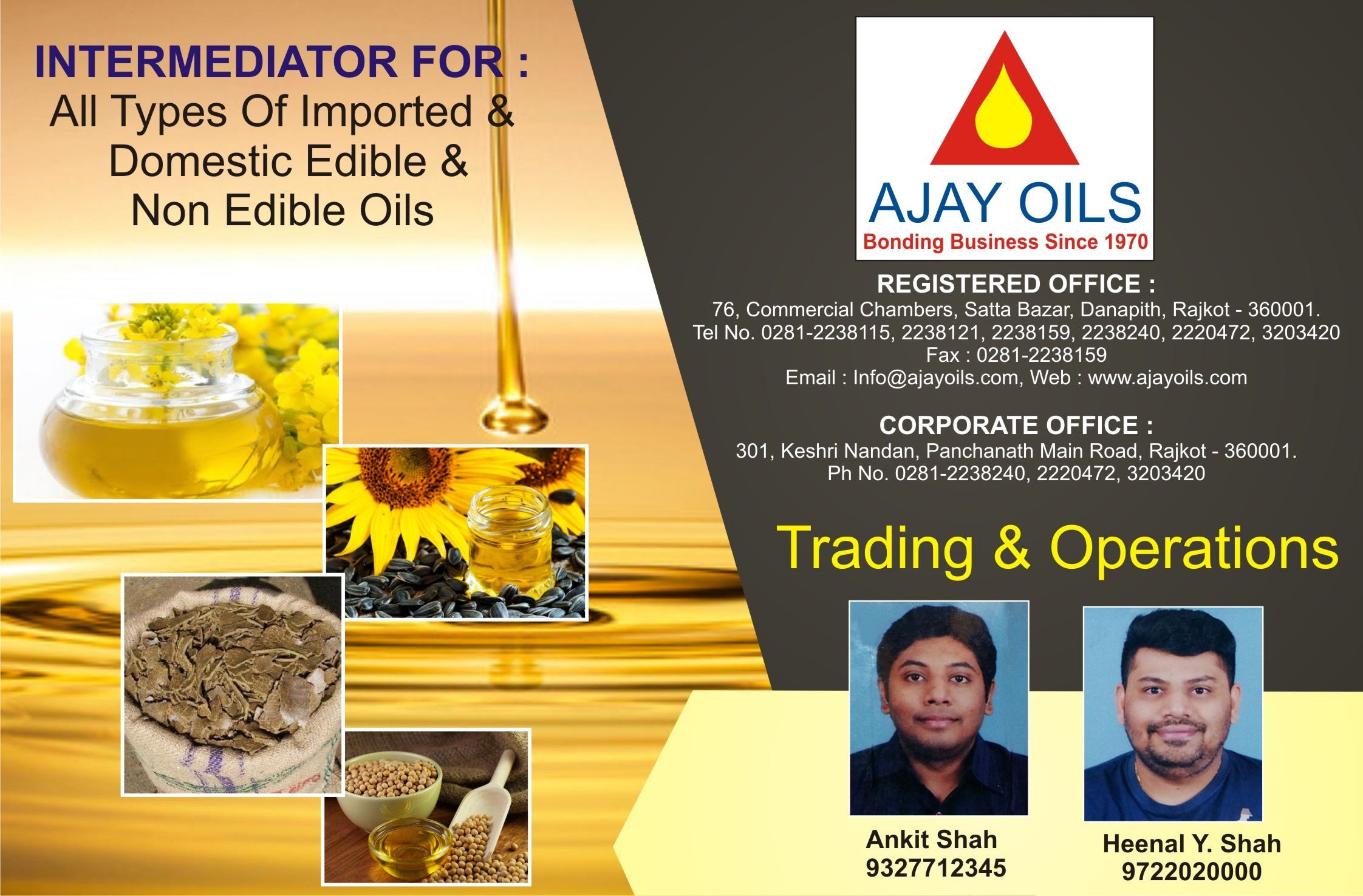Ajay Oils - Importer of All Edible and Non Edible Oils