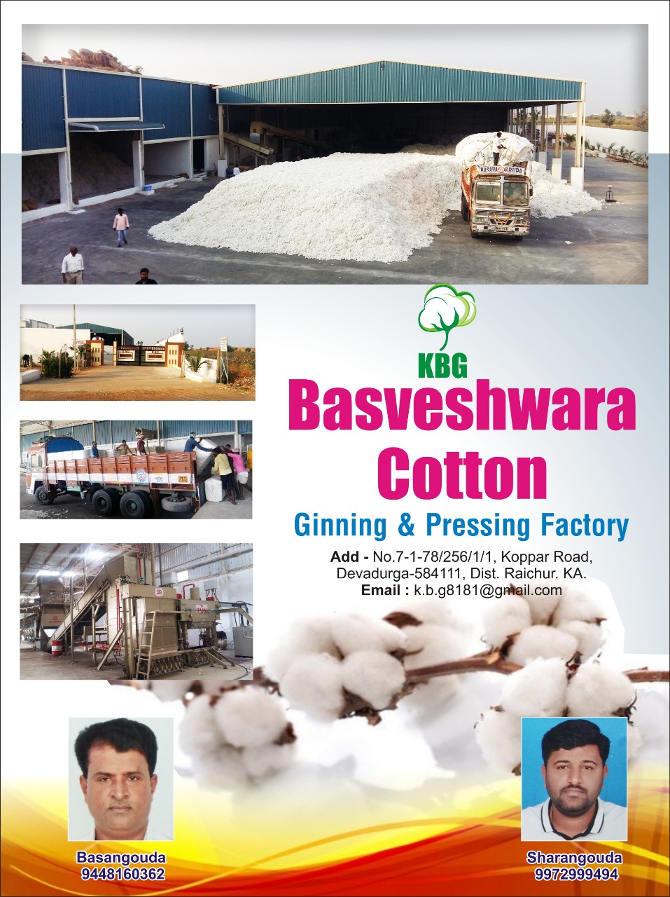 Basveshwara Cotton - Cotton Ginning and Pressing Factory