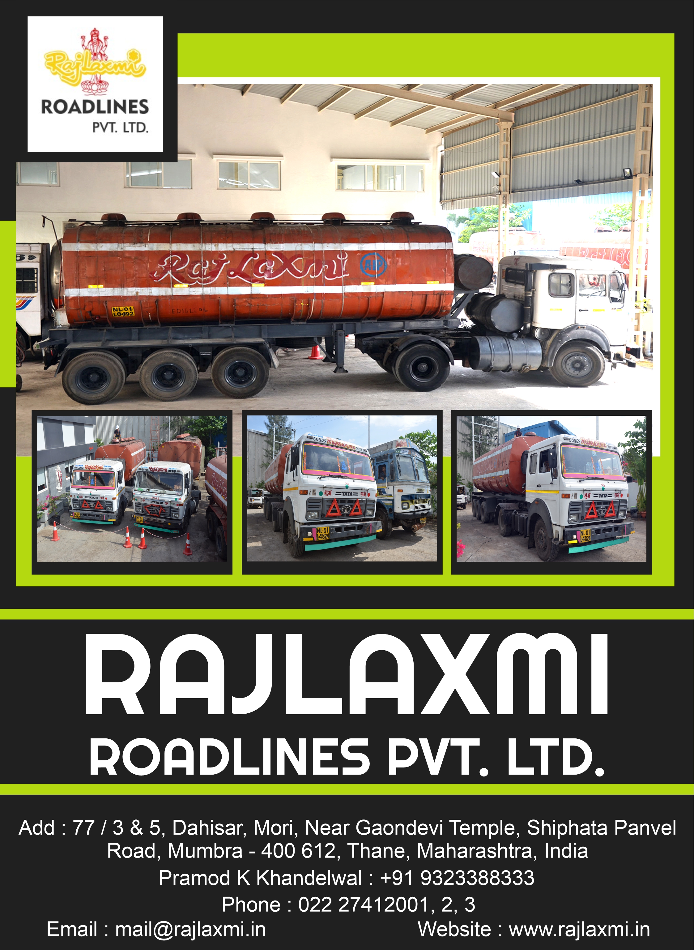 Rajlaxmi Roadlines Pvt. Ltd.